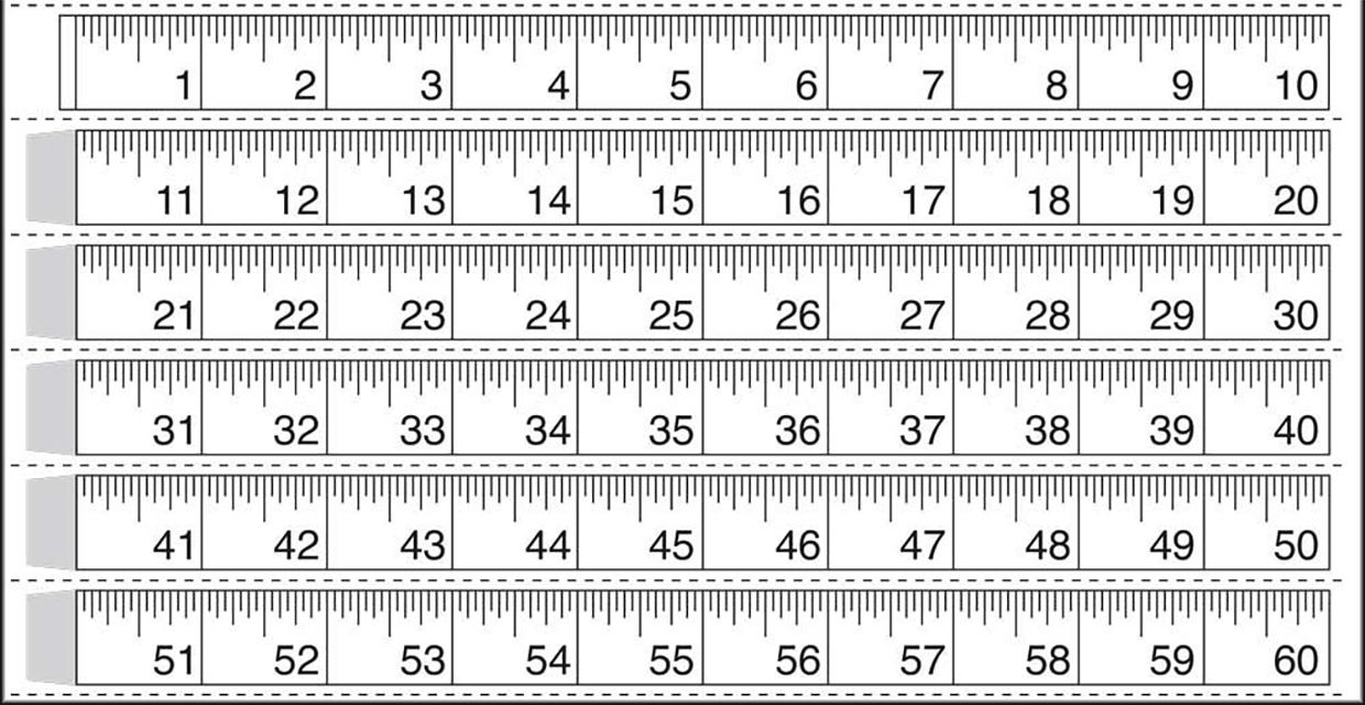 12 Inch Ruler Actual Size Printable