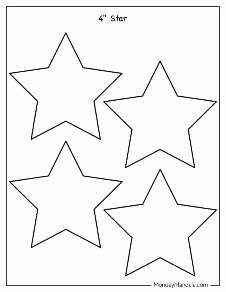 12 Inch Printable Star Template