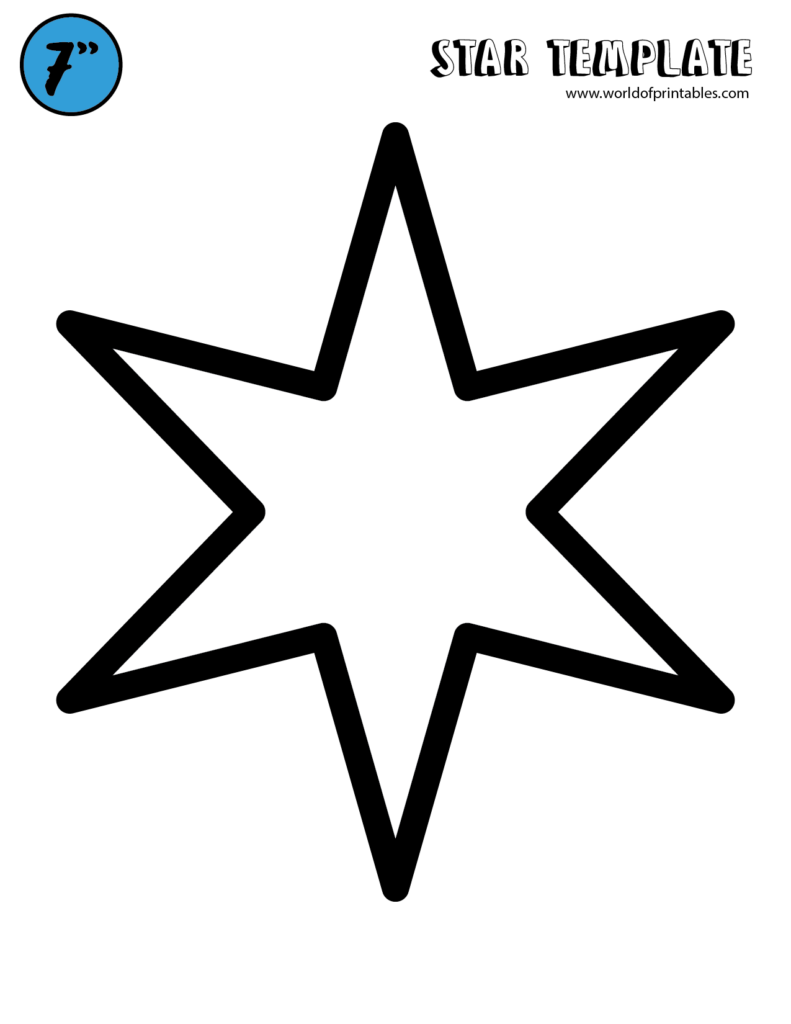 Christmas Star Template To Print