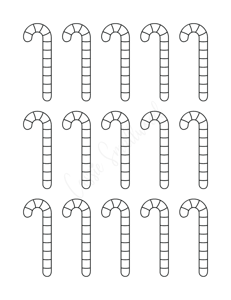 Free Candy Cane Template Printable