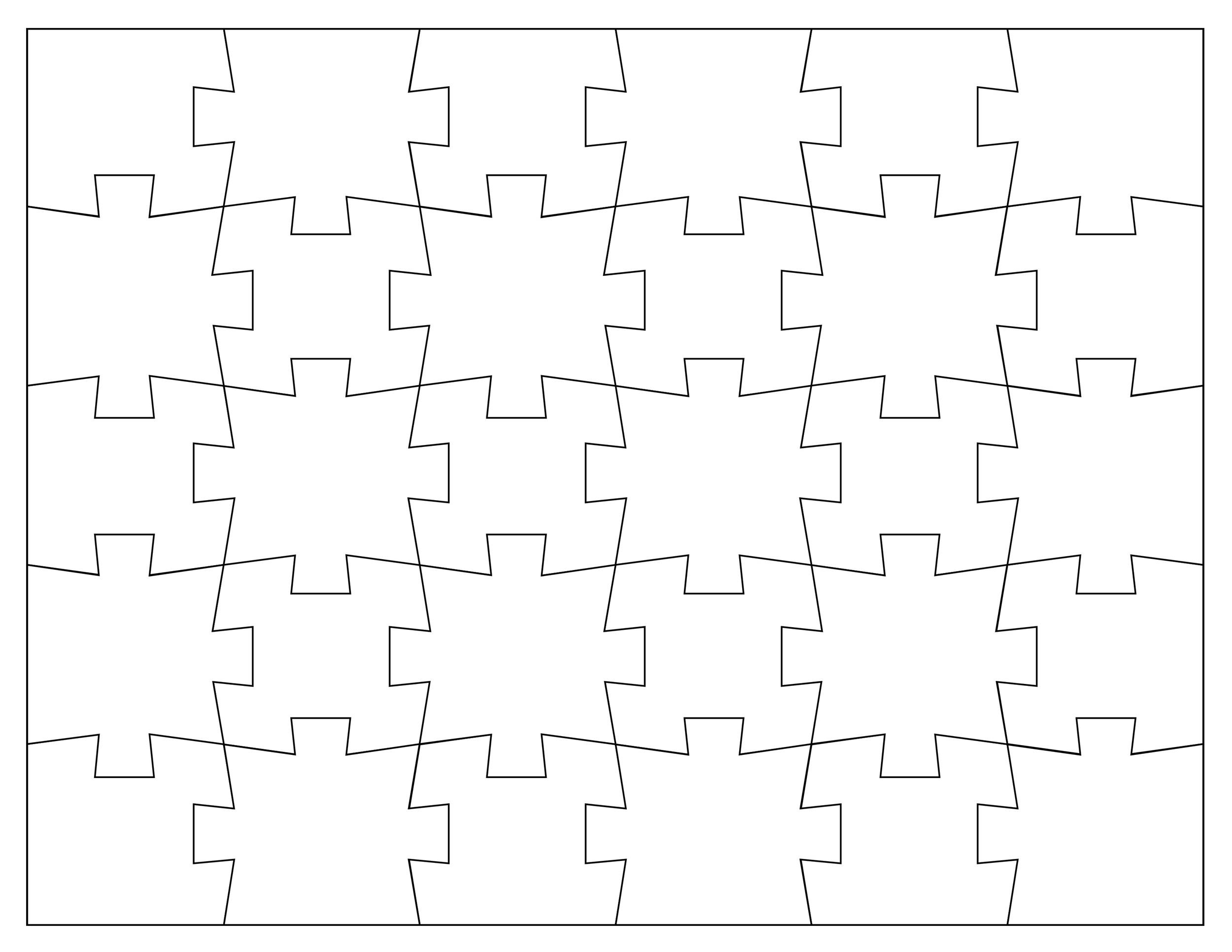 Puzzle Pieces To Cut Out