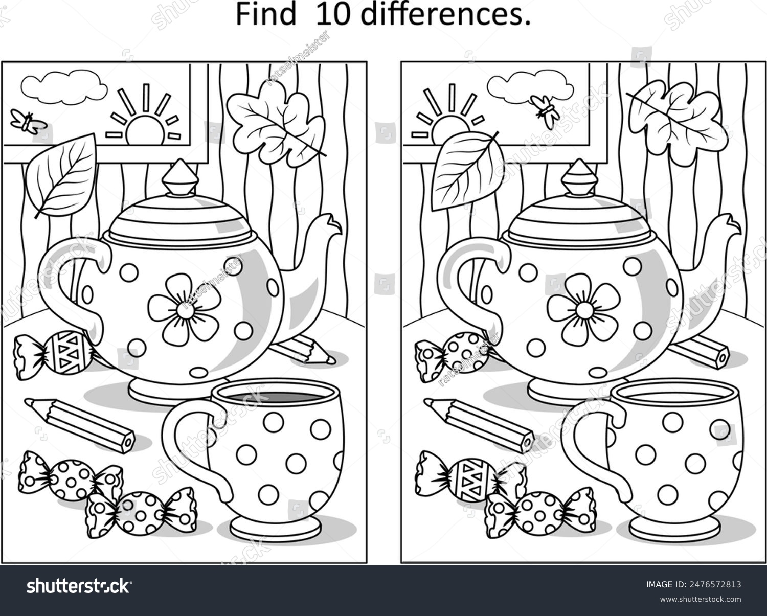2 Hundred Printable Spot Difference Adults Royalty Free Images Stock Photos Pictures Shutterstock