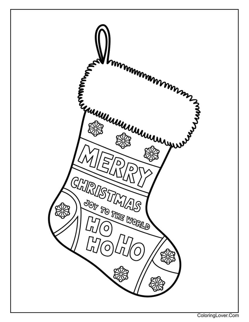 21 Christmas Stocking Coloring Pages Free Printables For All Ages 