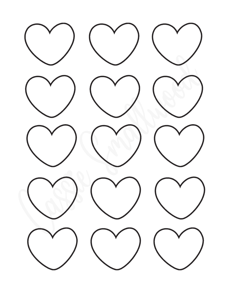 Printable 6 Inch Heart Template