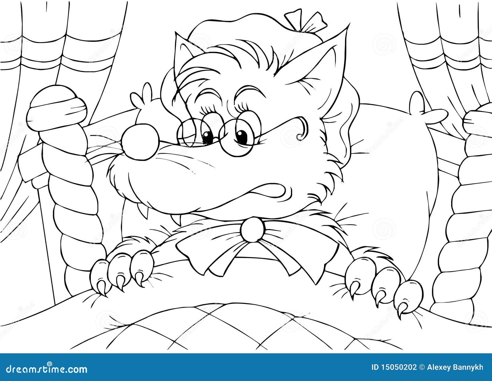 Big Bad Wolf Coloring Page