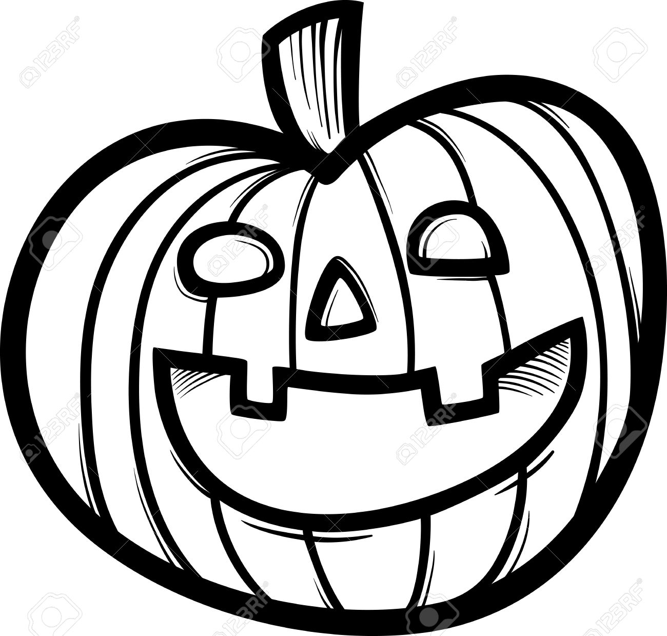 Pumpkin Clipart Black And White Free