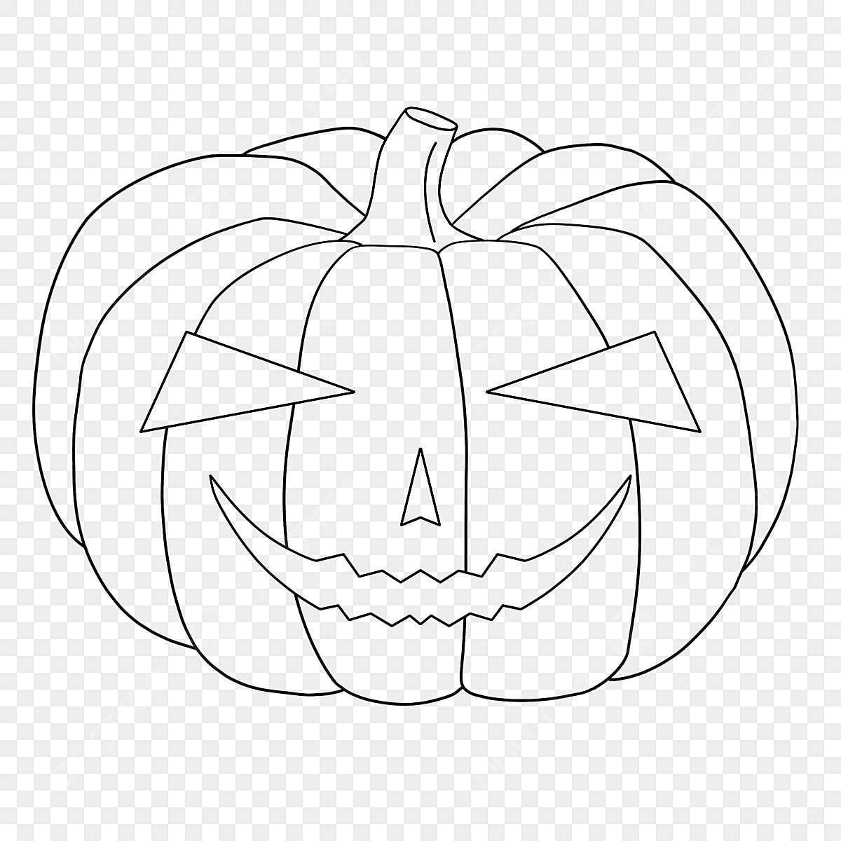 Black Pumpkins Clipart Transparent Background Pumpkin Clipart Black And White Hand Painted Cartoon Pumpkin PNG Image For Free Download
