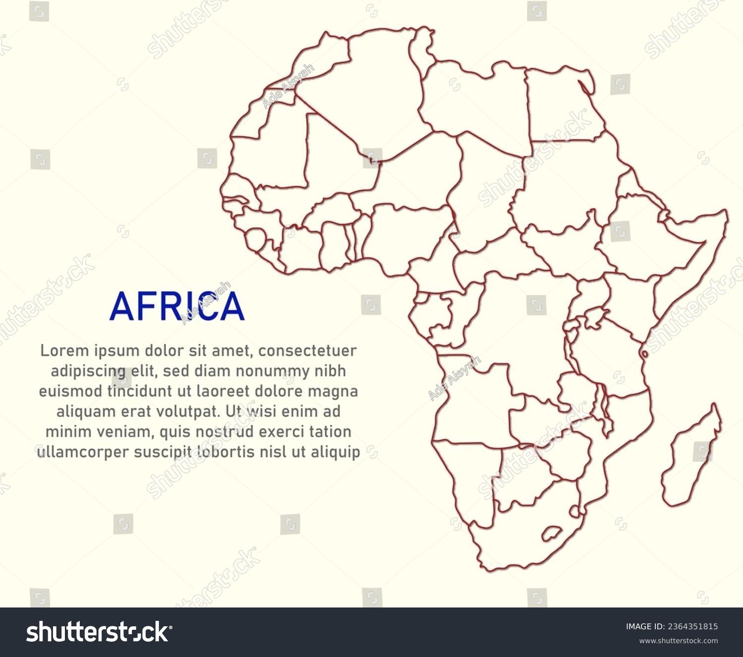 Blank Map Of Africa To Print