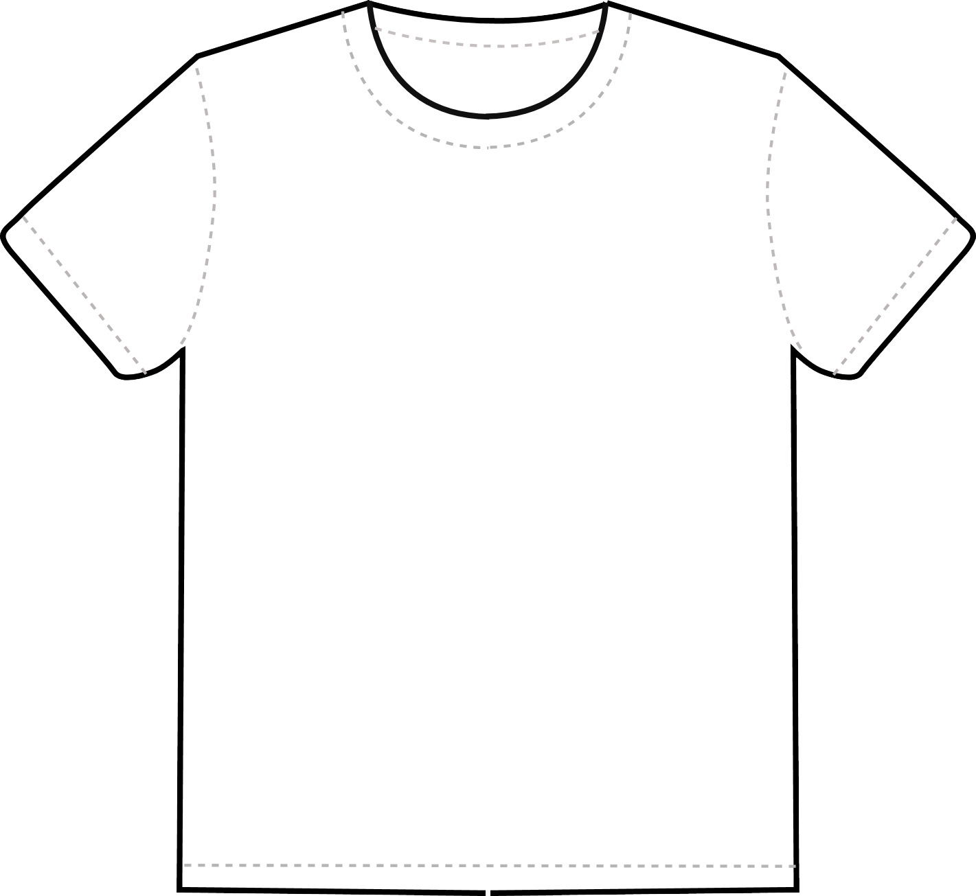 Blank Shirt Outline Sales