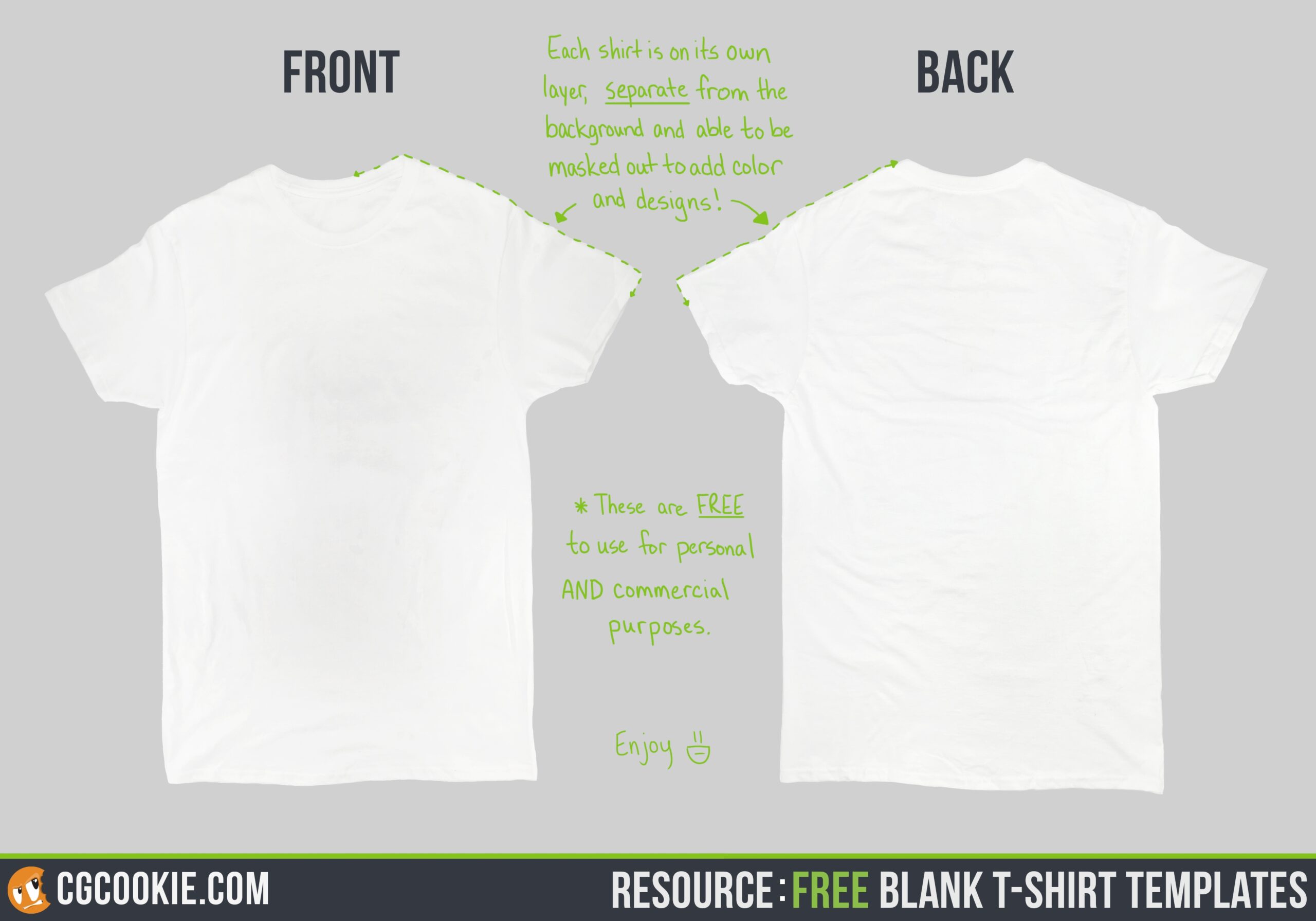 Blank T shirt CG Cookie