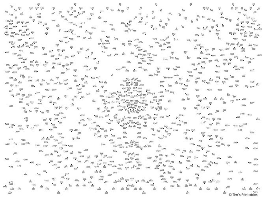 Butterfly Dot to dot Connect The Dots PDF 1000 Dots Etsy