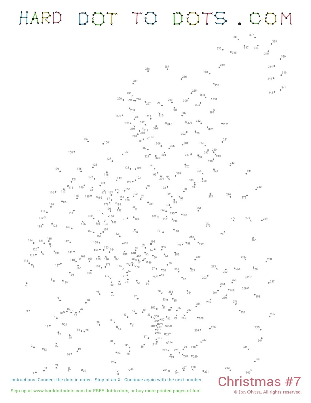 Christmas 10 Pack Digital Dot To Dots Etsy