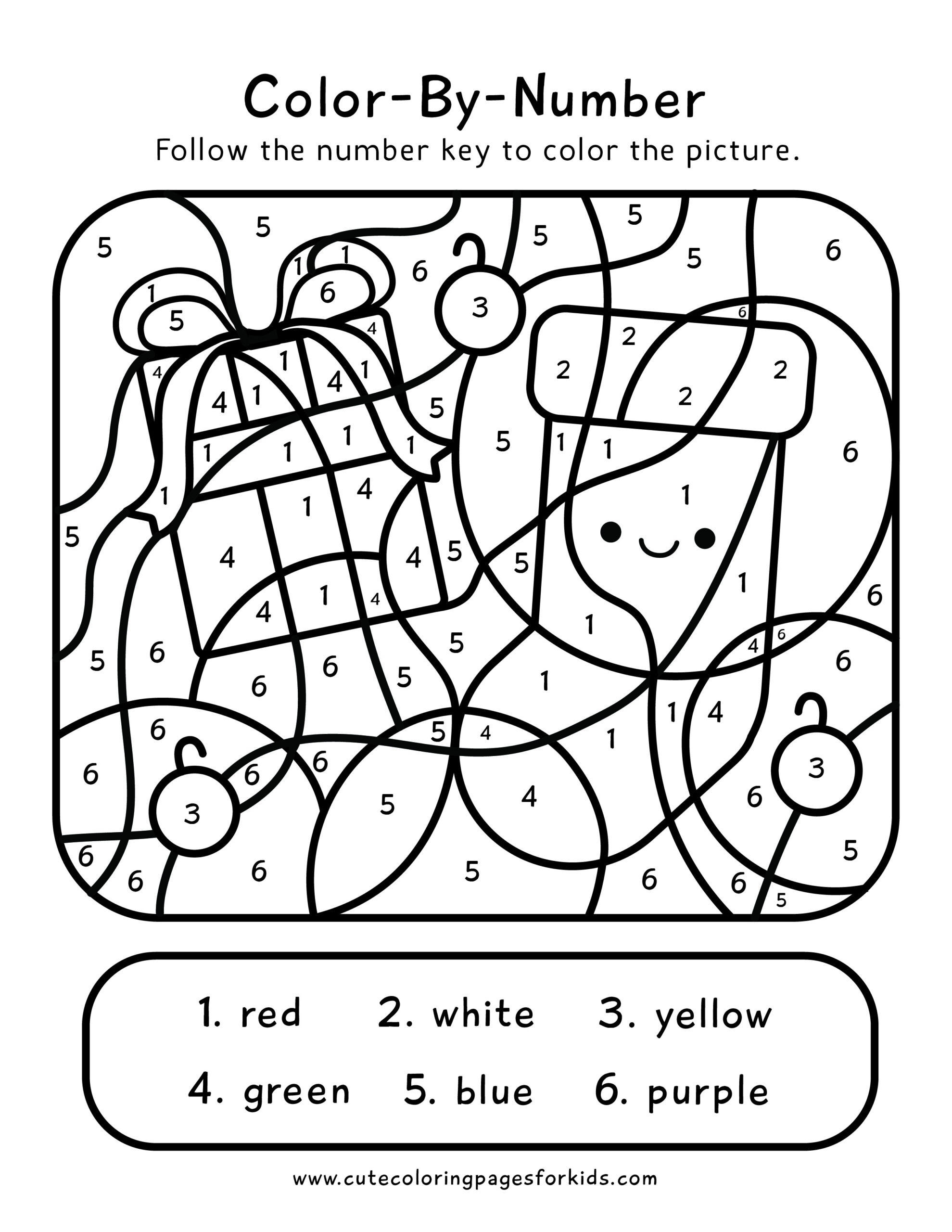 Christmas Color By Number 2 Free Printable PDFs Cute Coloring Pages For Kids