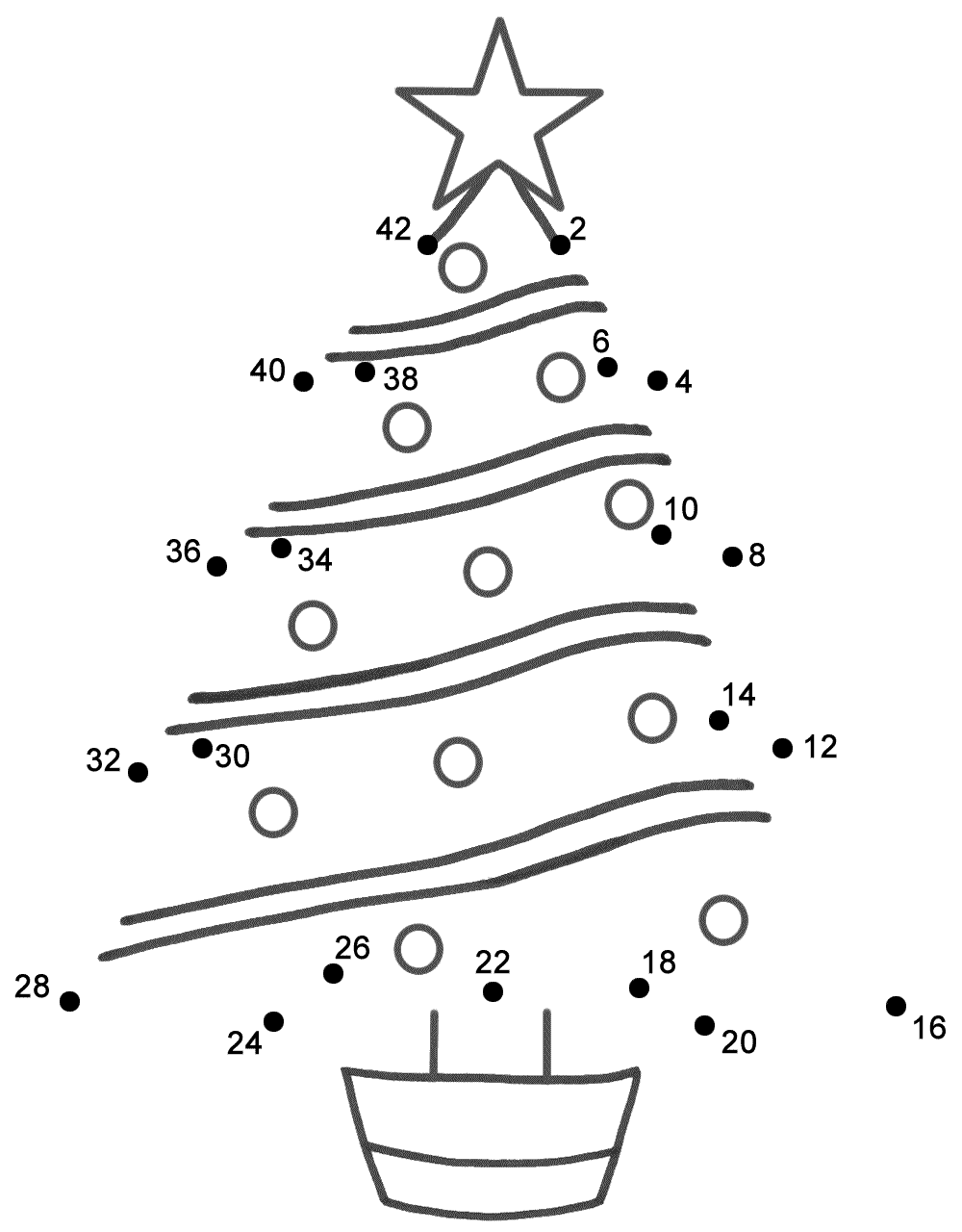 Christmas Tree Connect The Dots Count By 2 s Christmas 