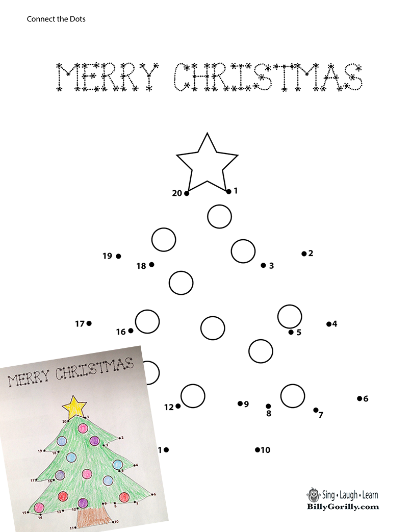 Printable Connect The Dots Christmas