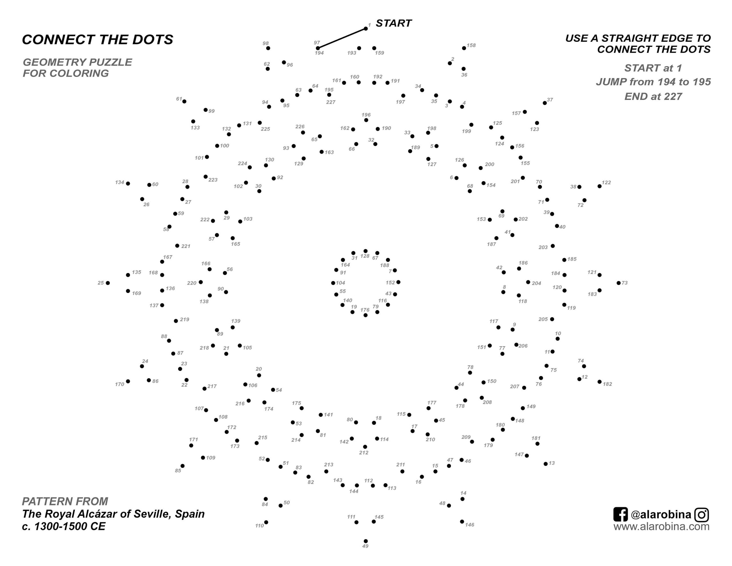 Printable Connect The Dots For Adults