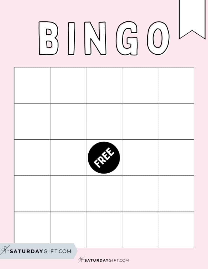 Free Printable Bingo Cards Blank