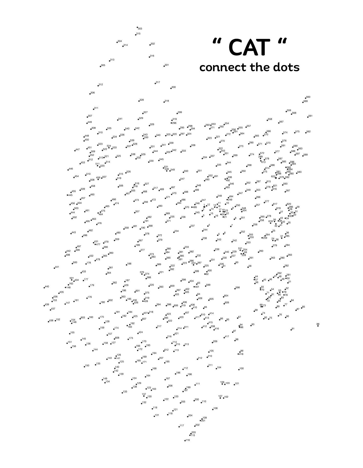Printable Dot To Dot Difficult