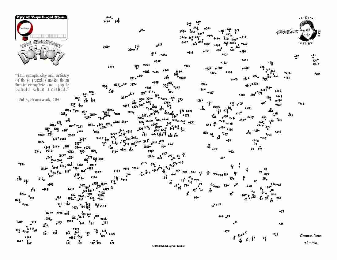 Downloadable Dot to Dot Puzzles Worksheets Library