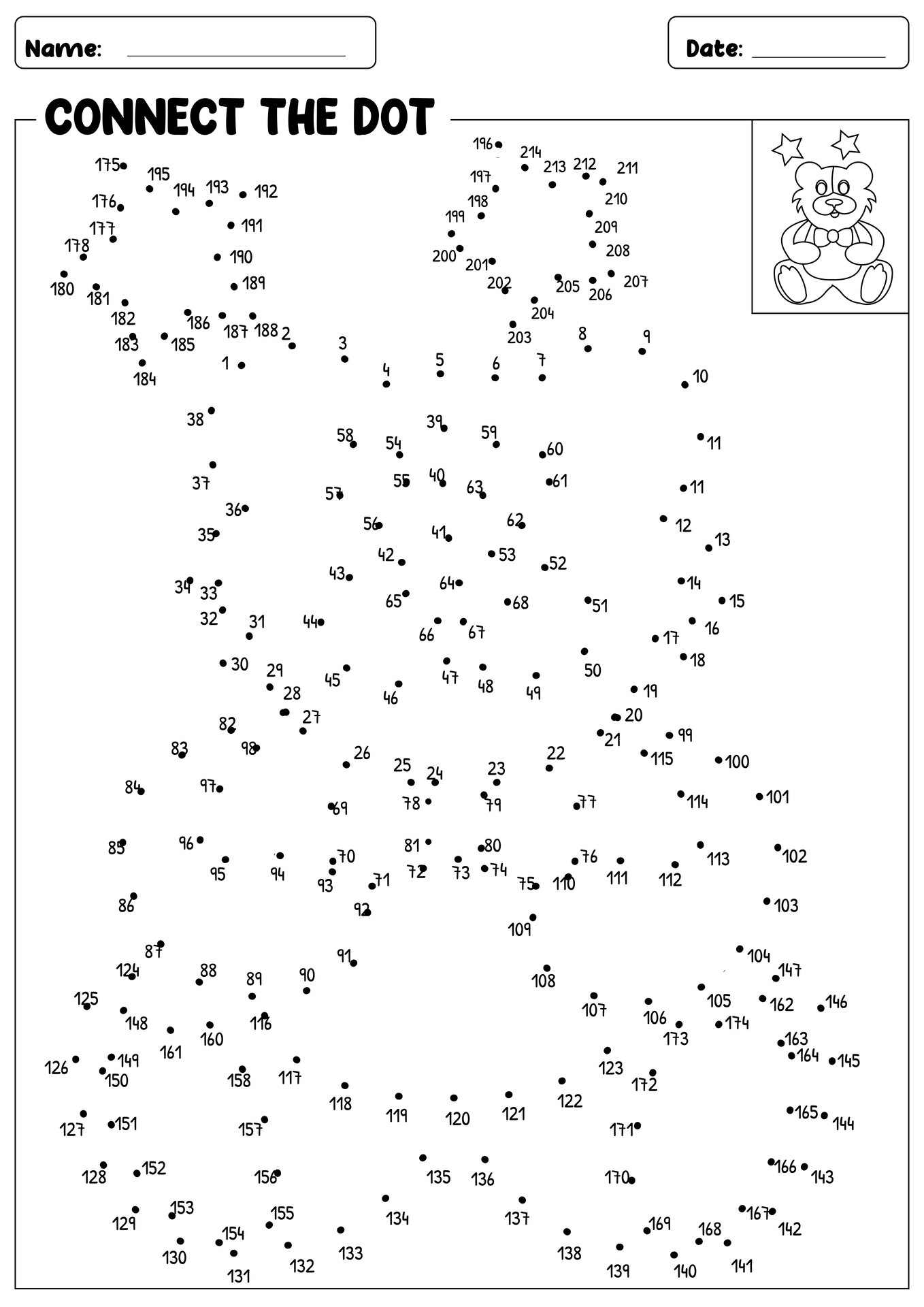 Extreme Dot To Dot Printables Free Printable Party Favors