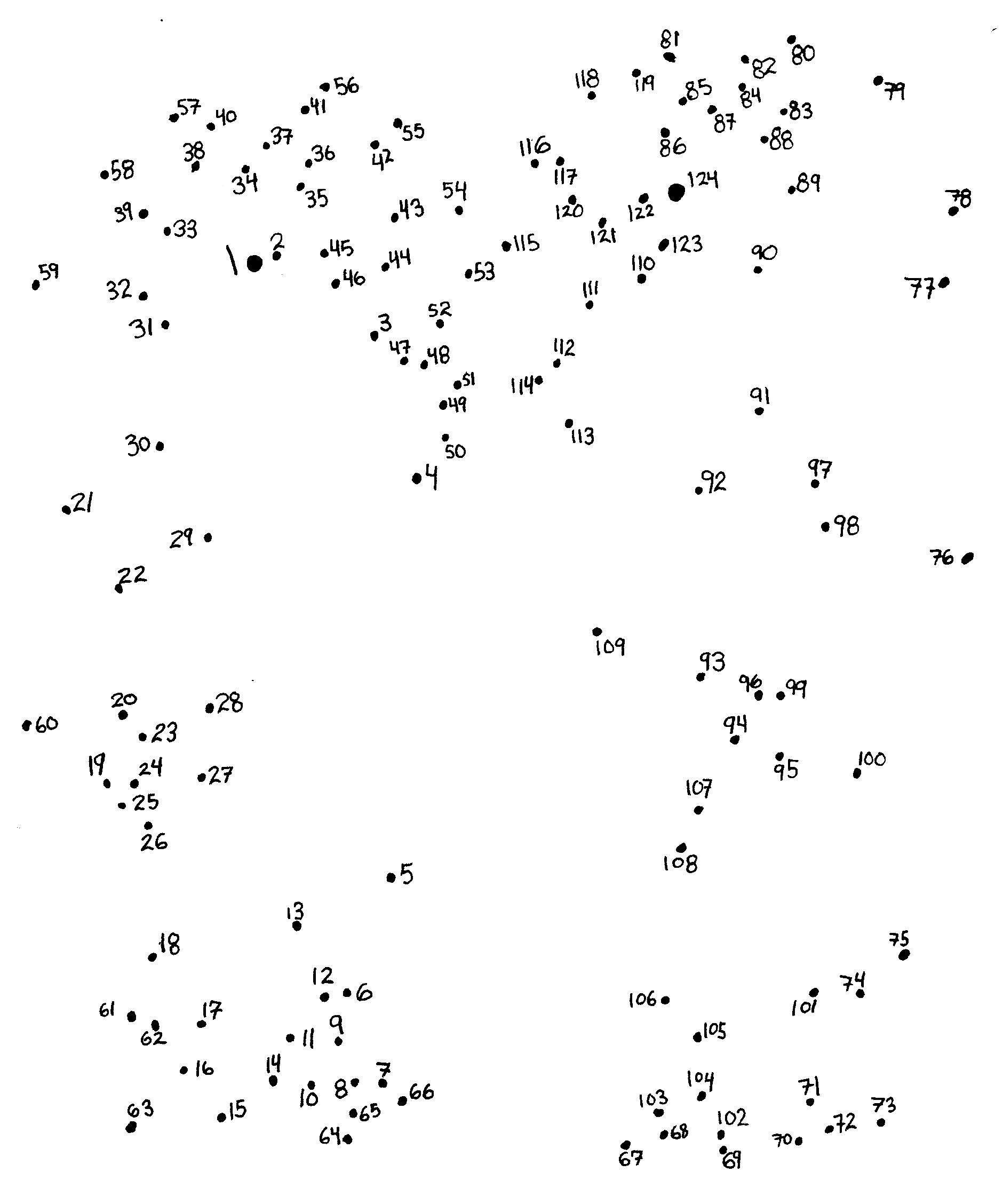 Hard Connect The Dots Free Printable