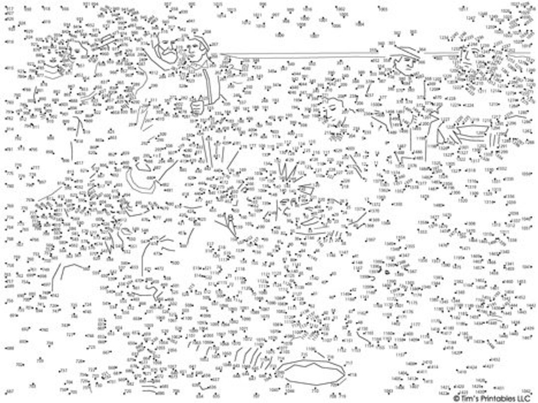 Extreme Dot To Dot Printables 2000 Dots