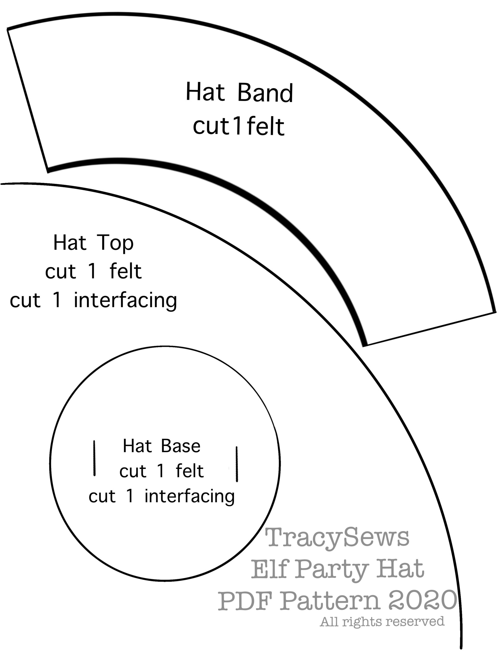 Party Hat Template Printable Pdf