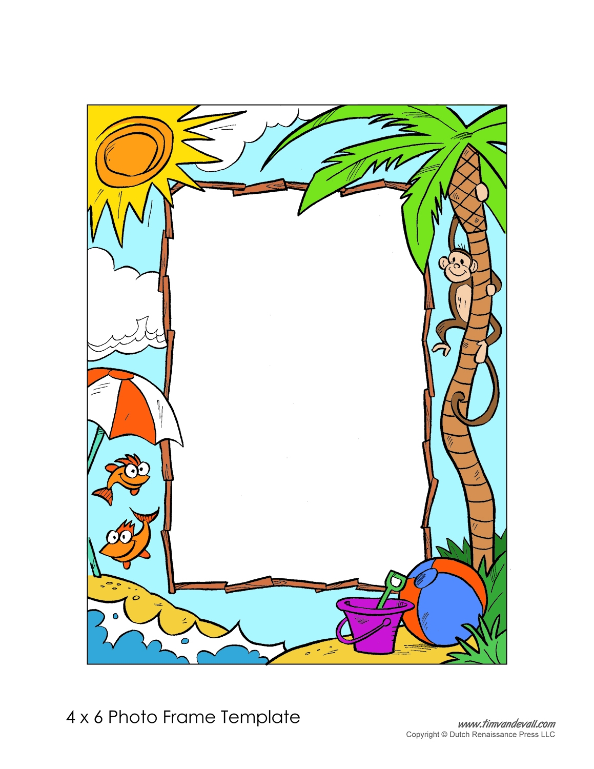 Picture Frame Template Printable Pdf