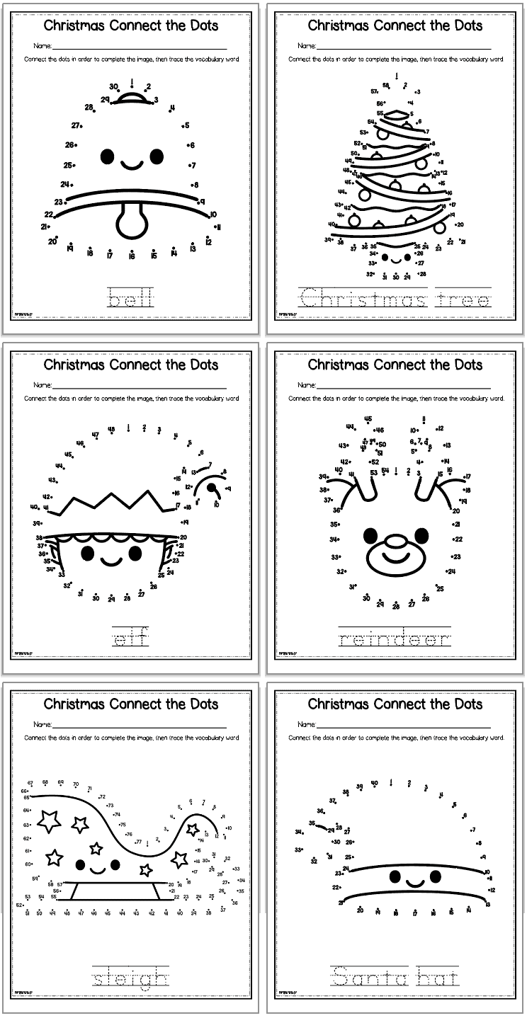 Christmas Connect The Dots Free Printable