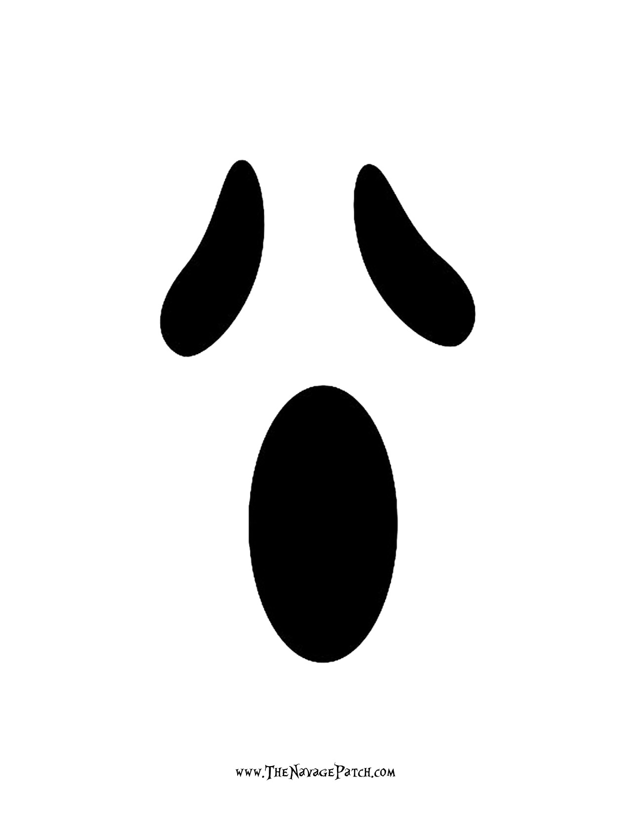 Free Printable Ghost Eyes And Mouth Template Press Release Template