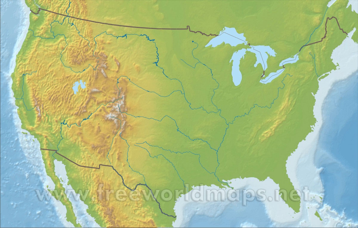Free Printable Maps Of The United States
