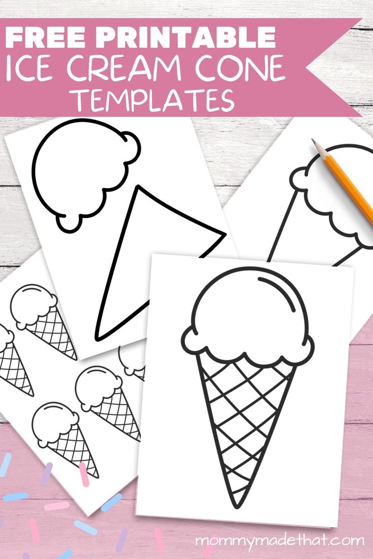 Free Printable Ice Cream Template