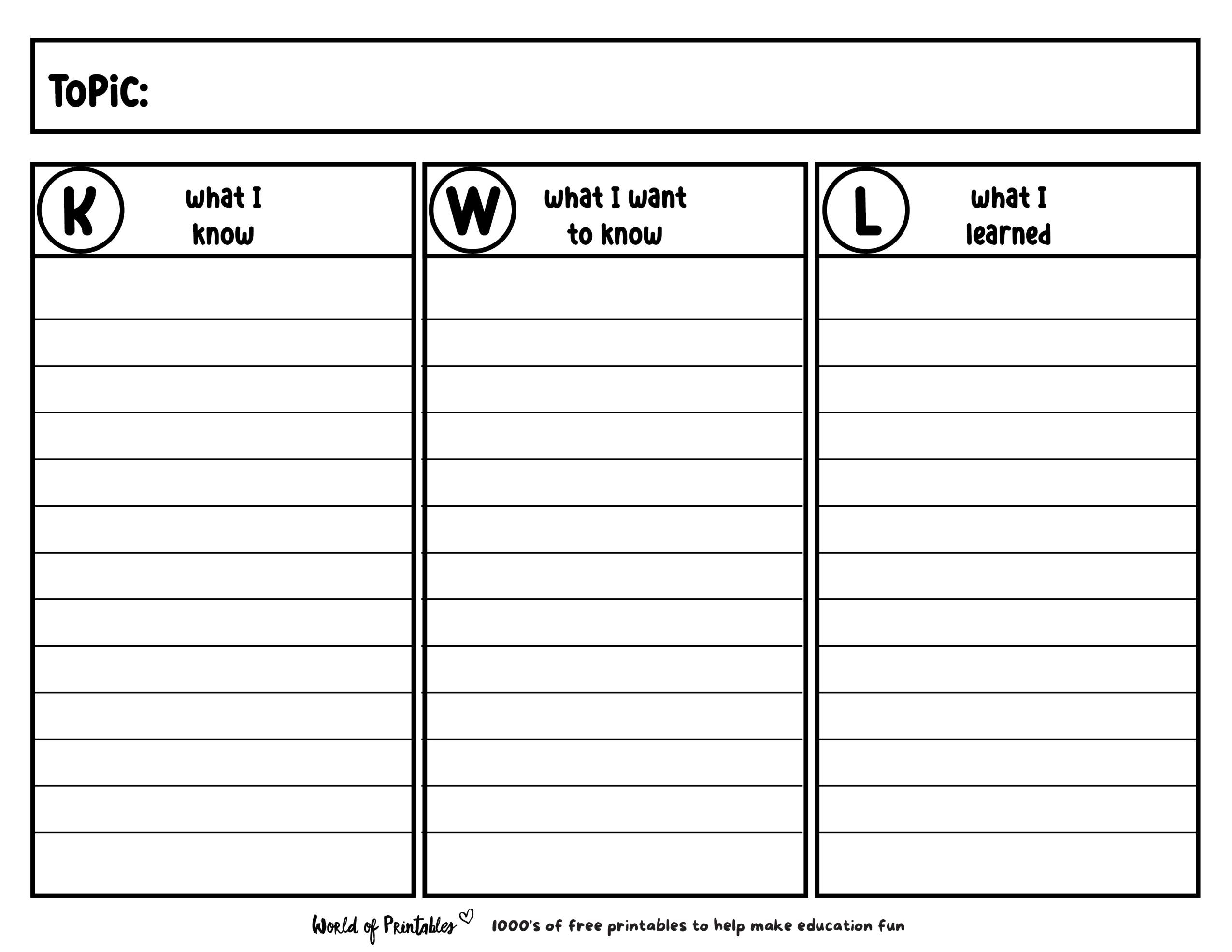 Kwl Chart Pdf Free Download