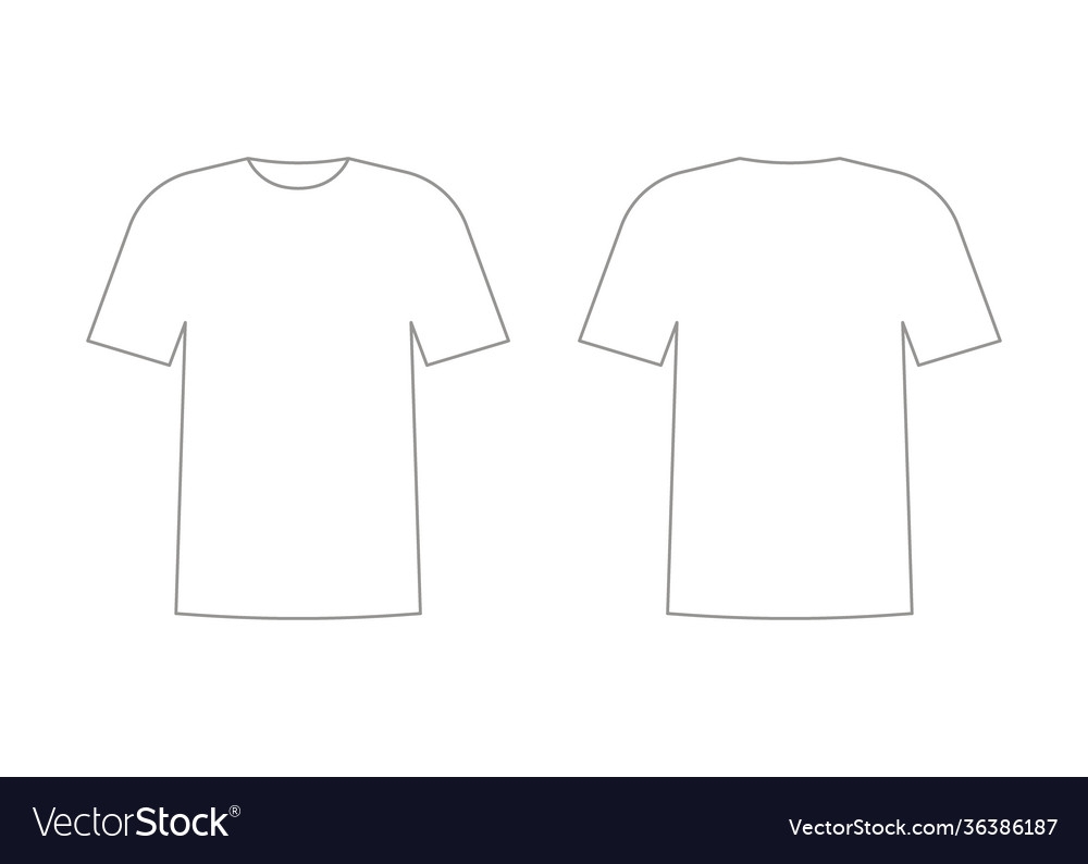 Outline Of A T Shirt