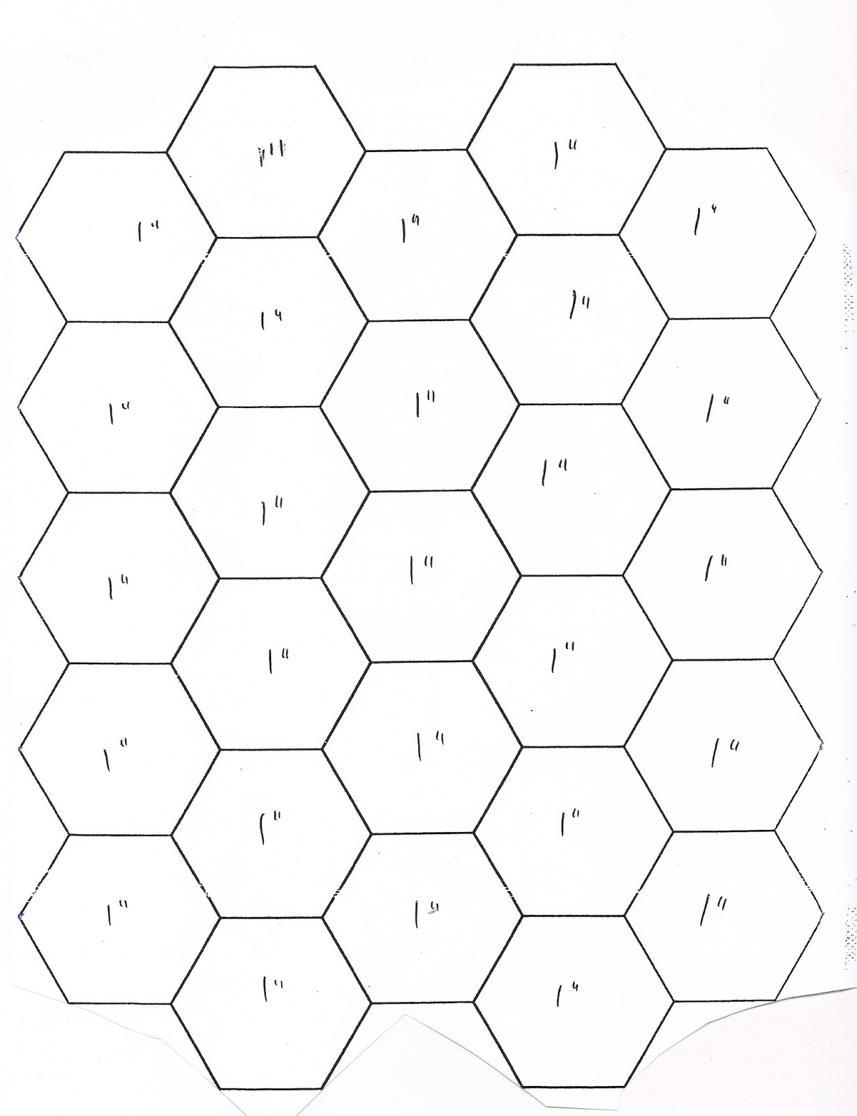 Free Printable Hexagon Template Pdf