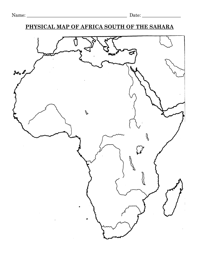 Blank Map Of Africa Pdf