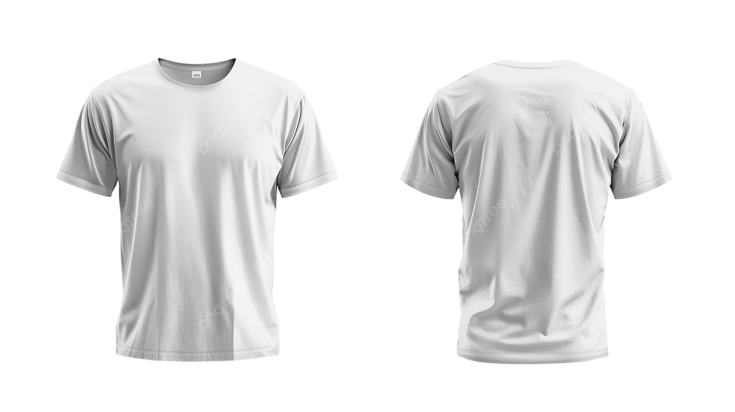 Plain Crisp White T Shirt Front And Back Template High Resolution For Photoshop Blank Clothing Fashion PNG Transparent Image And Clipart For Free Download