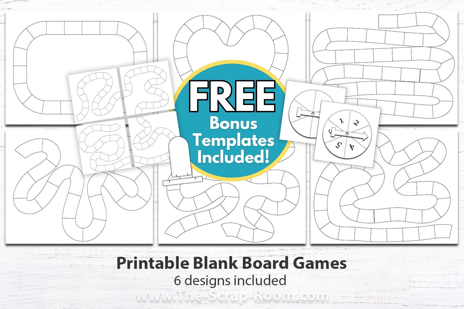 Game Board Templates To Print