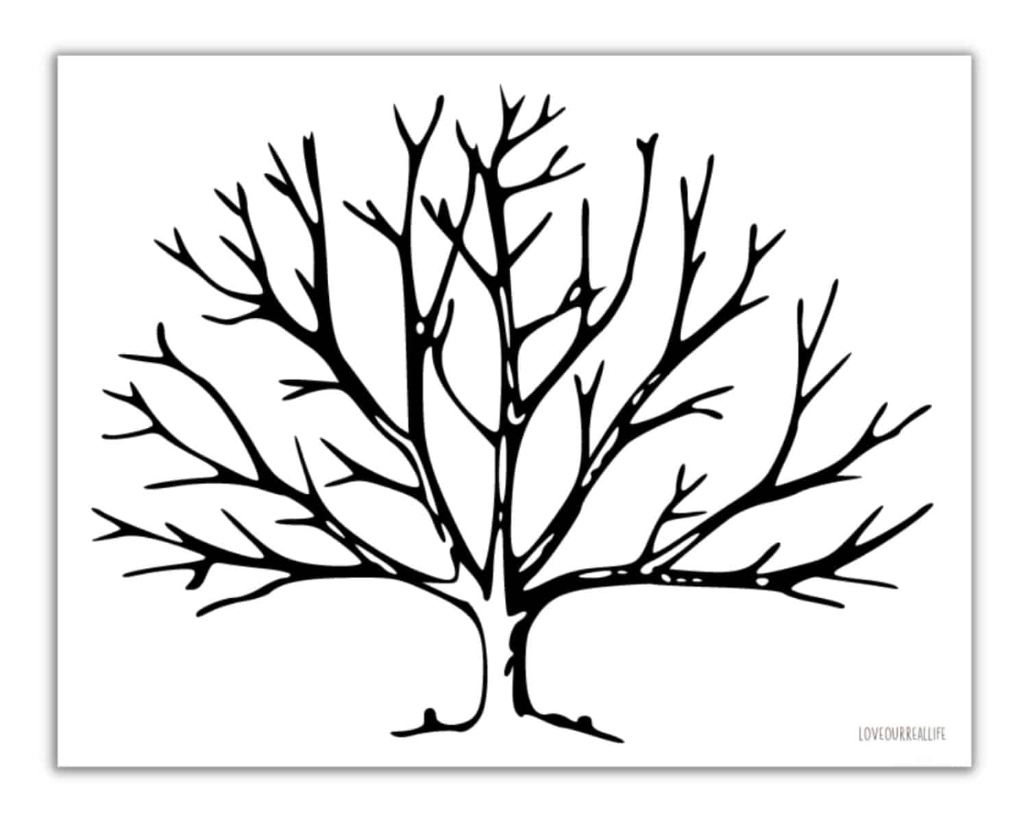 Printable Trees Without Leaves Templates Story Love Our Real Life