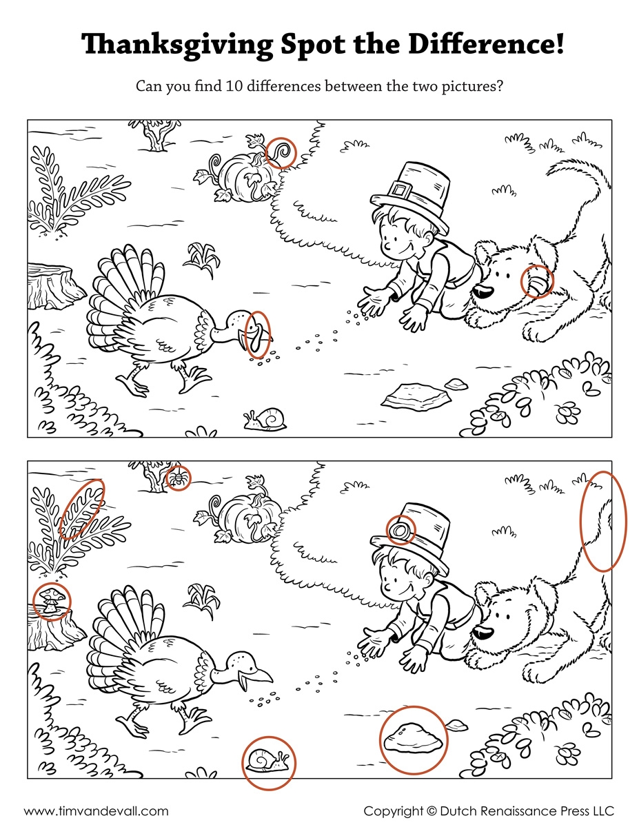 Printable Spot The Difference For Adults