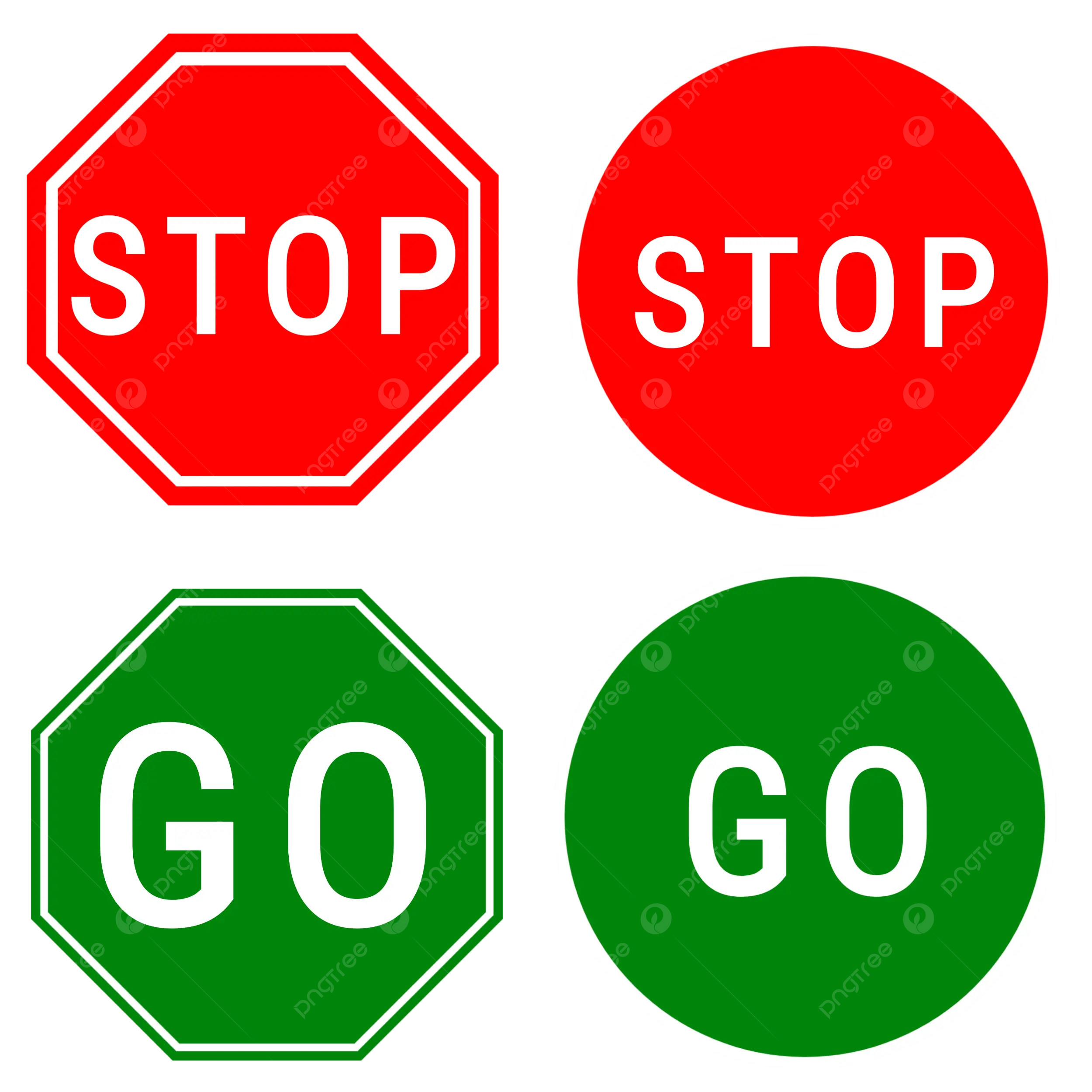 Stop And Go Sign Stop Sign Go Sign Traffic Sign PNG Transparent Clipart Image And PSD File For Free Download