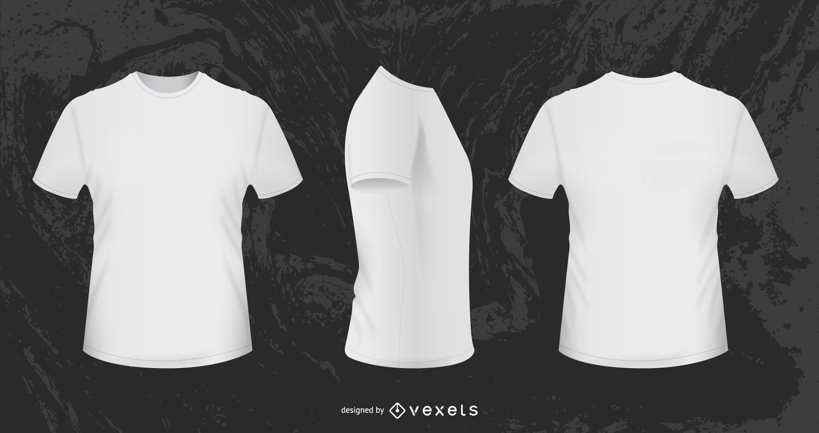 T Shirt Design Vector 3 PSD Editable Template