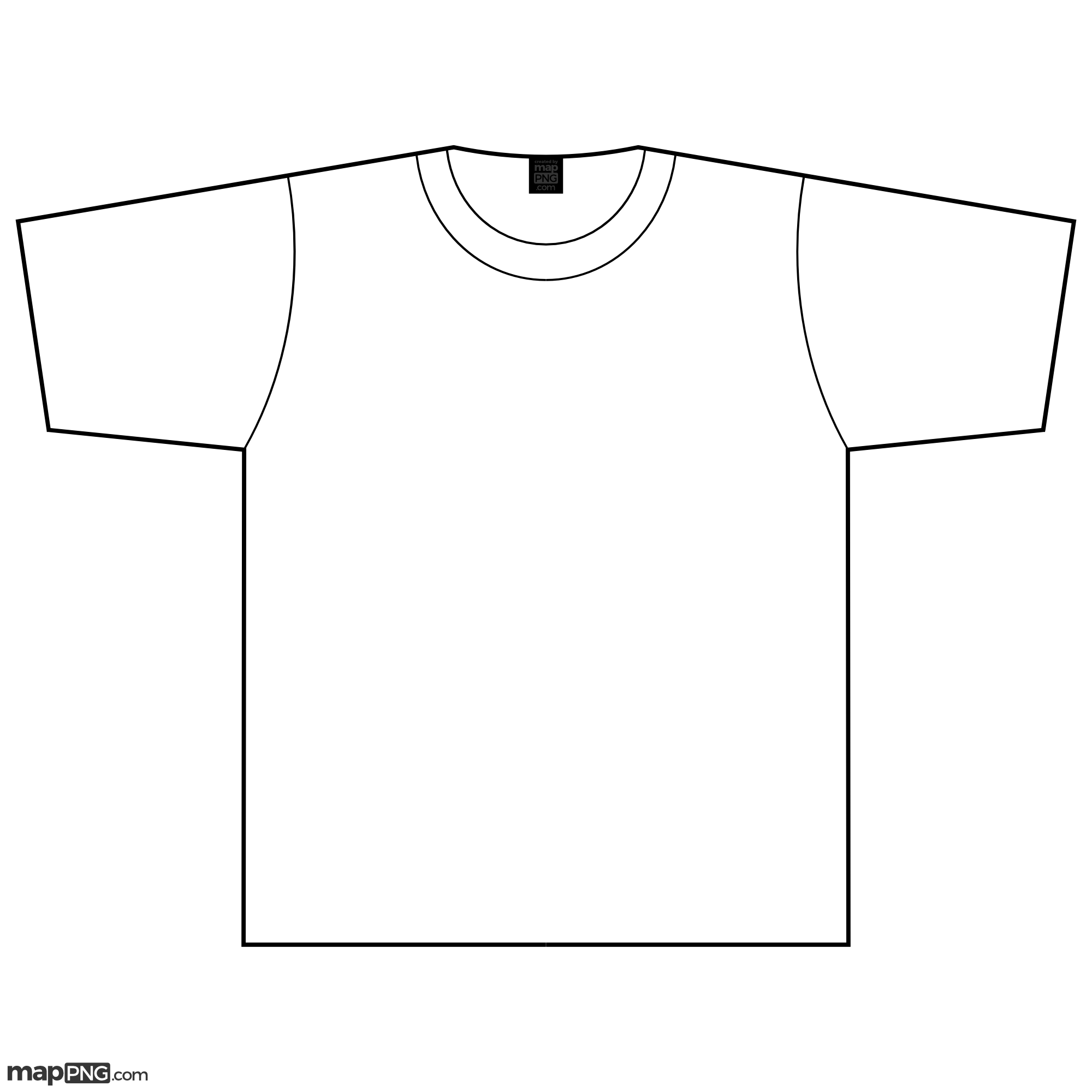 T Shirt Outline Template