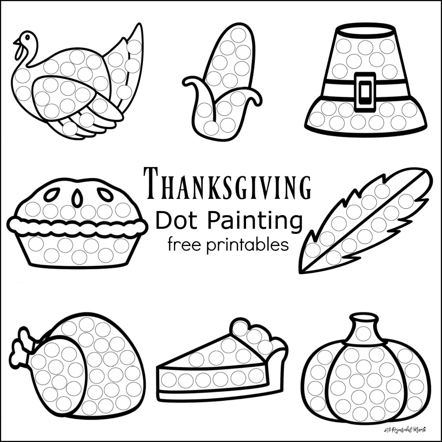Thanksgiving Dot To Dot Free Printable