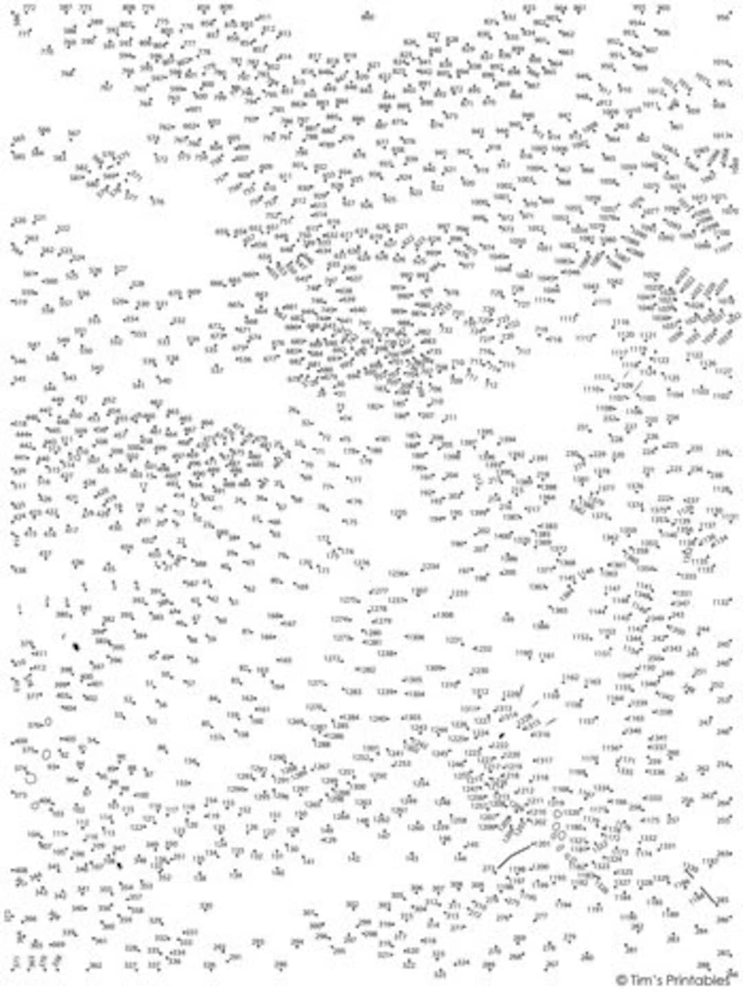 Volcano Extreme Difficulty Dot to dot Connect The Dots PDF 1400 Dots Etsy