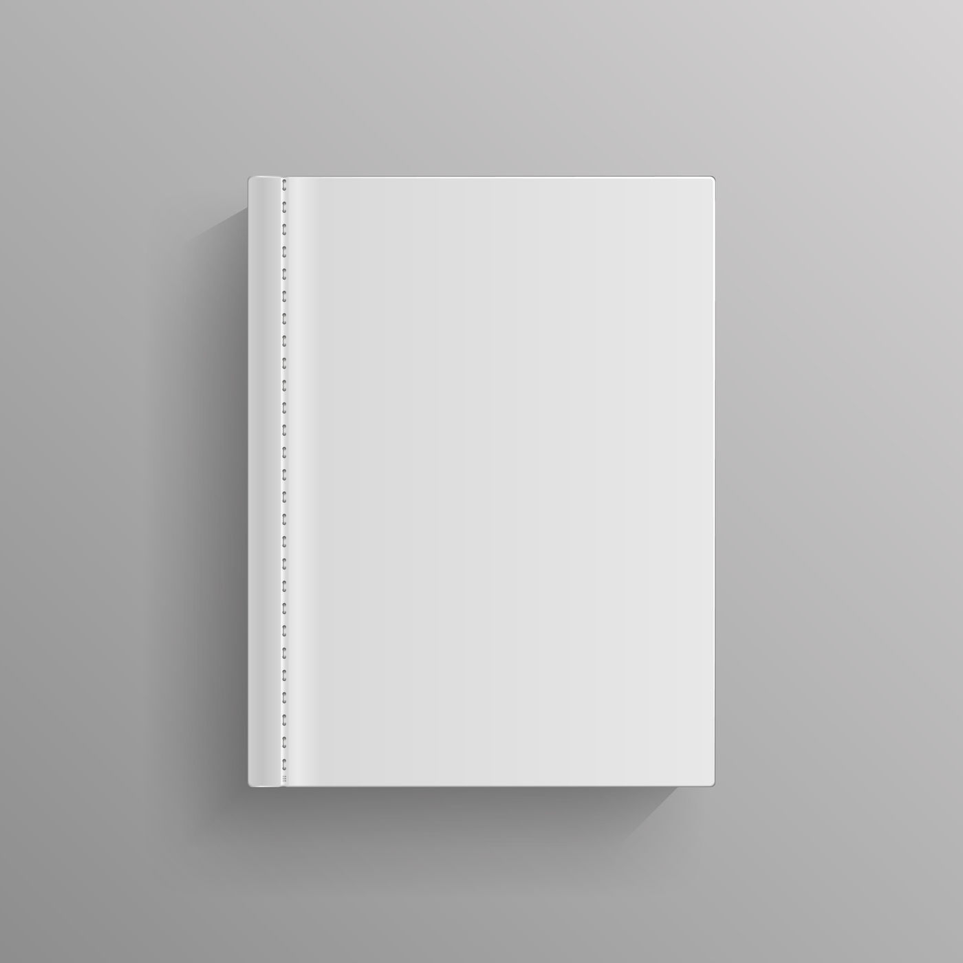 White Blank Book Cover Vector Template By Microvector TheHungryJPEG
