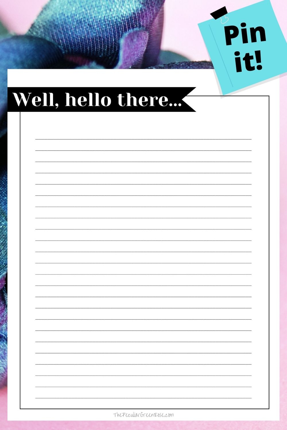 10 Cute Printable Stationery Paper Designs PDF The Peculiar Green Rose
