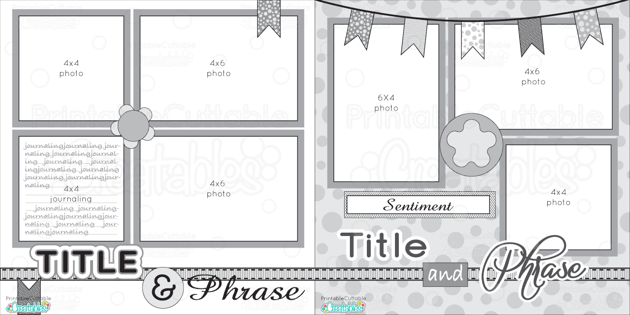 Free Printable Scrapbook Templates