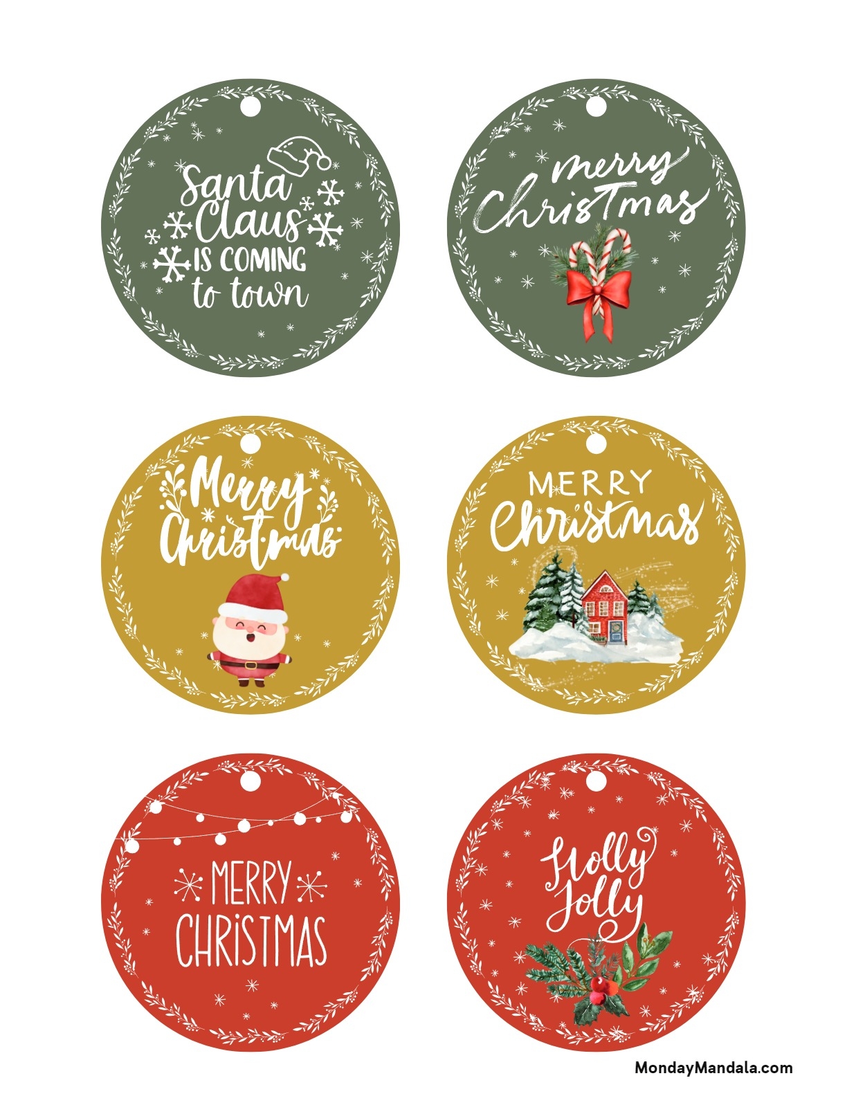 Christmas Gift Labels Printable Free