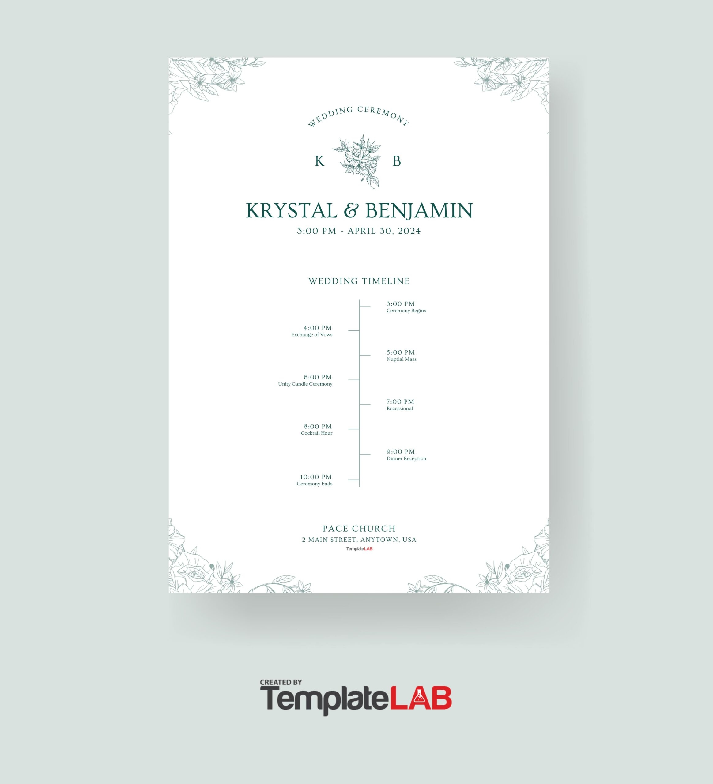 41 Printable Wedding Program Examples Templates